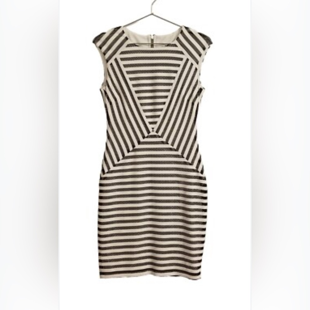 Black and White Striped Dress